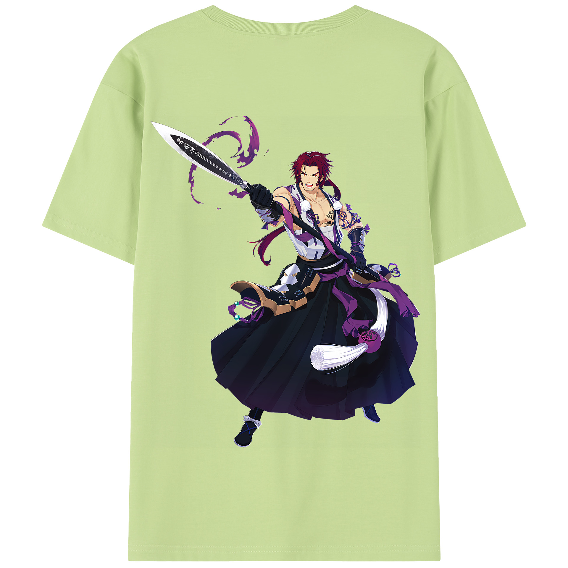 （画像用） 刀剣乱舞 Touken Ranbu 綿100％半袖Tシャツ（背面プリント）